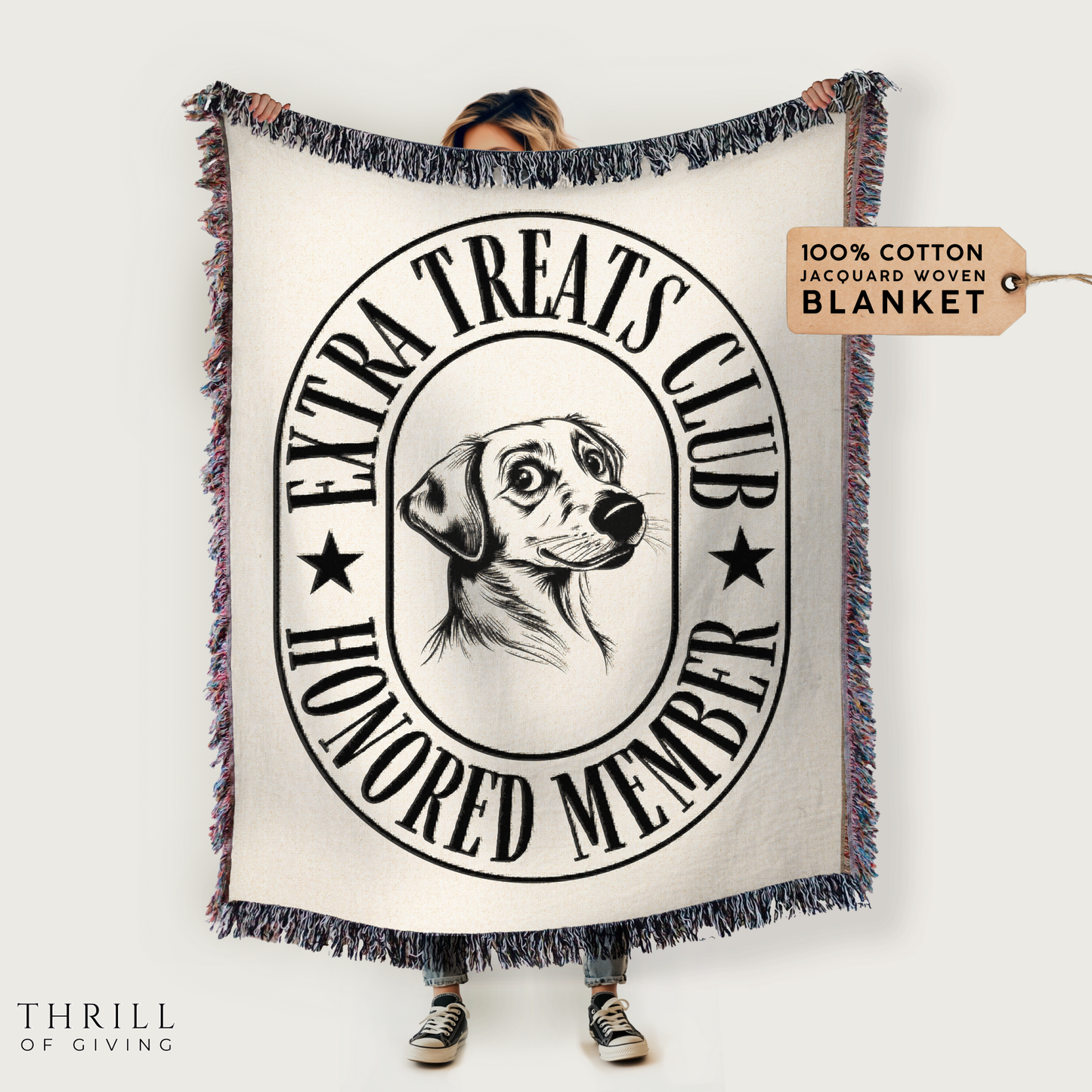 Woven Sneaky Dog Blanket