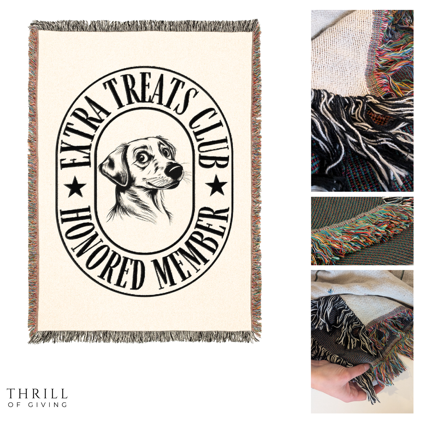Woven Sneaky Dog Blanket