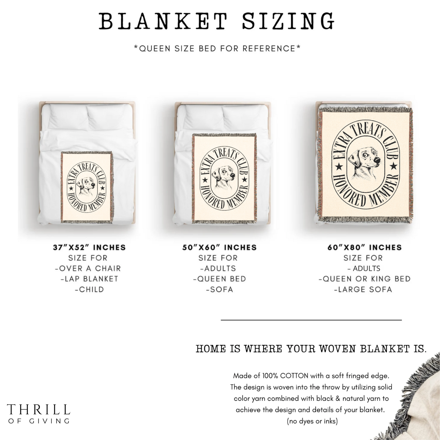Woven Sneaky Dog Blanket