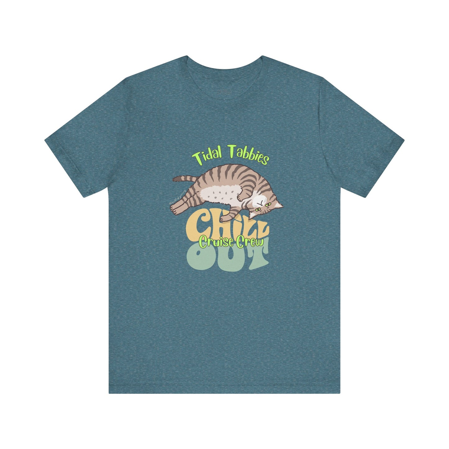 Funny Tidal Tabbies Cruise Crew T-shirt