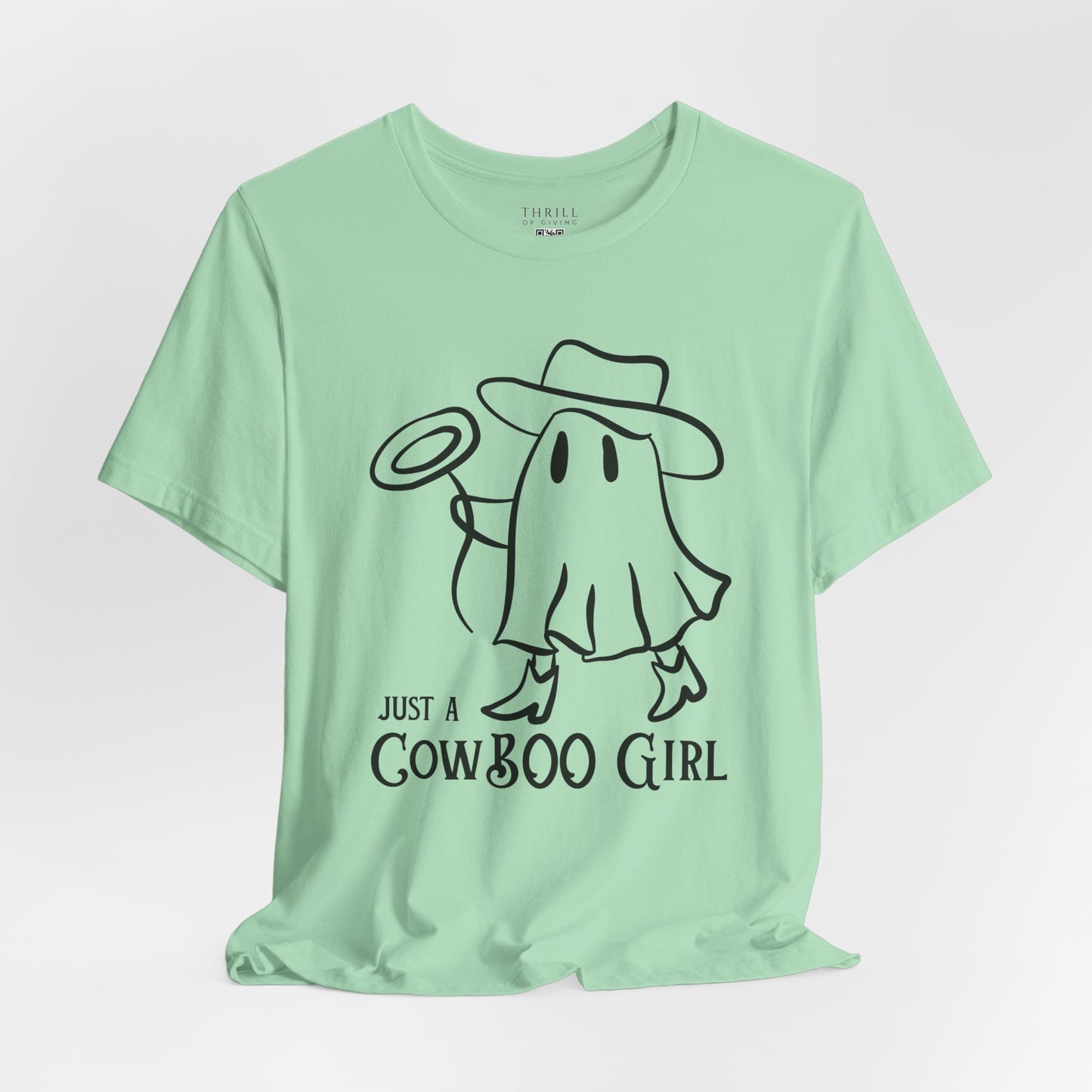 Cowgirl Halloween shirt - Cute Girly Ghost Cowgirl