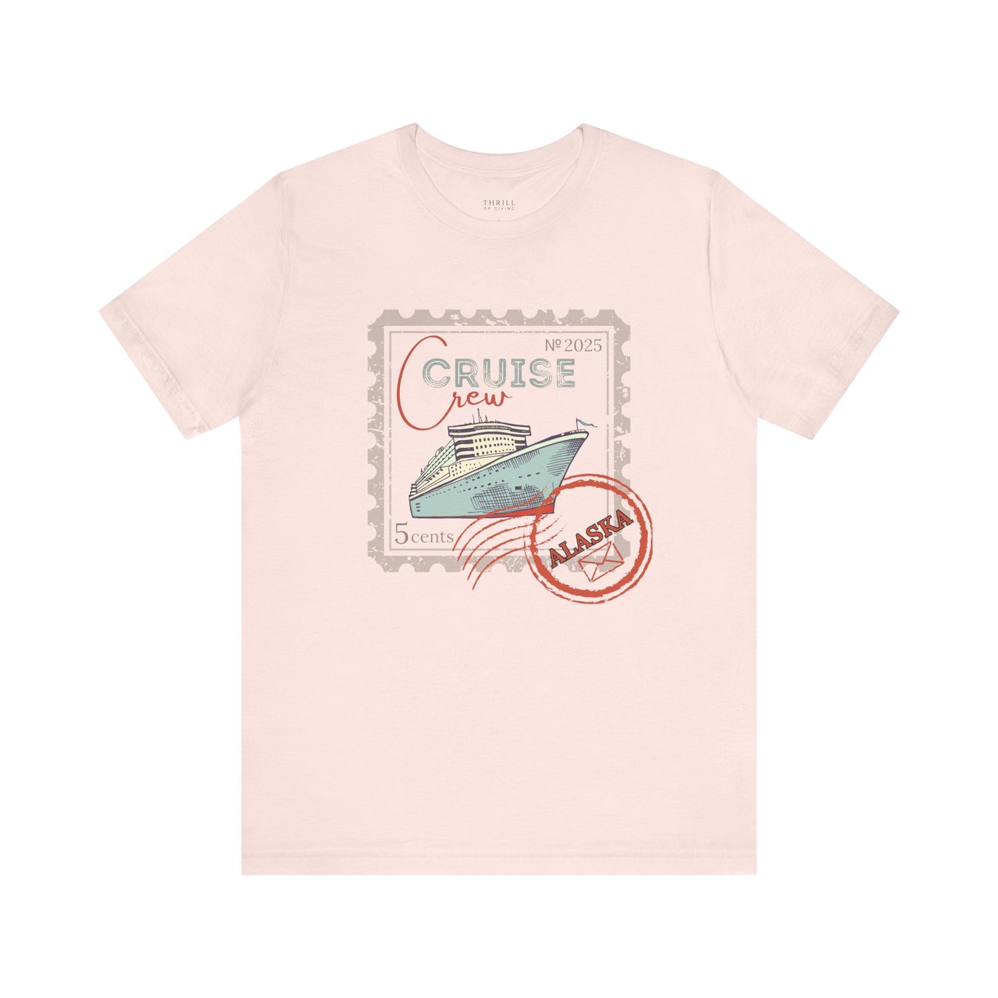 Custom Stamp Cruise Crew Tee