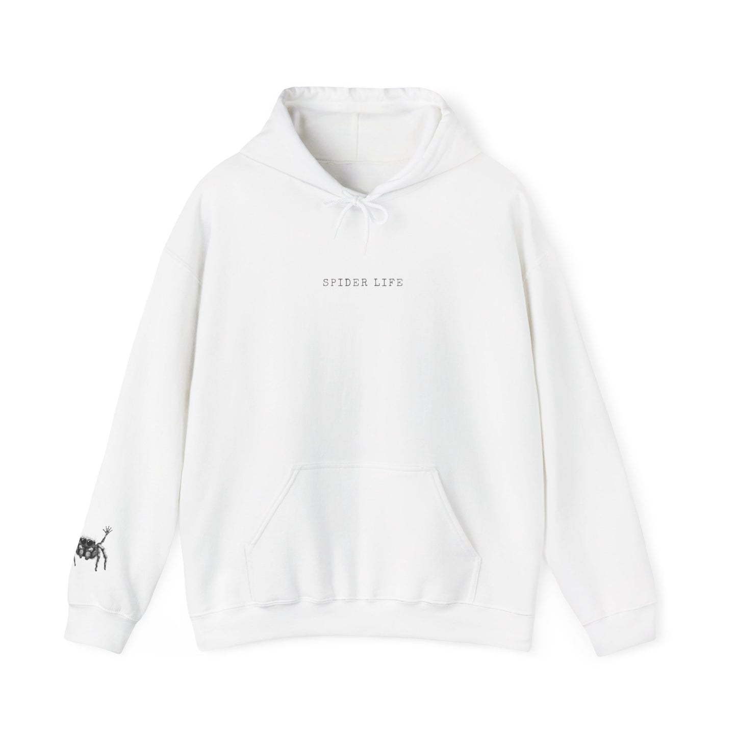 Spider Life Hoodie - Jumping Spider Sleeve Print