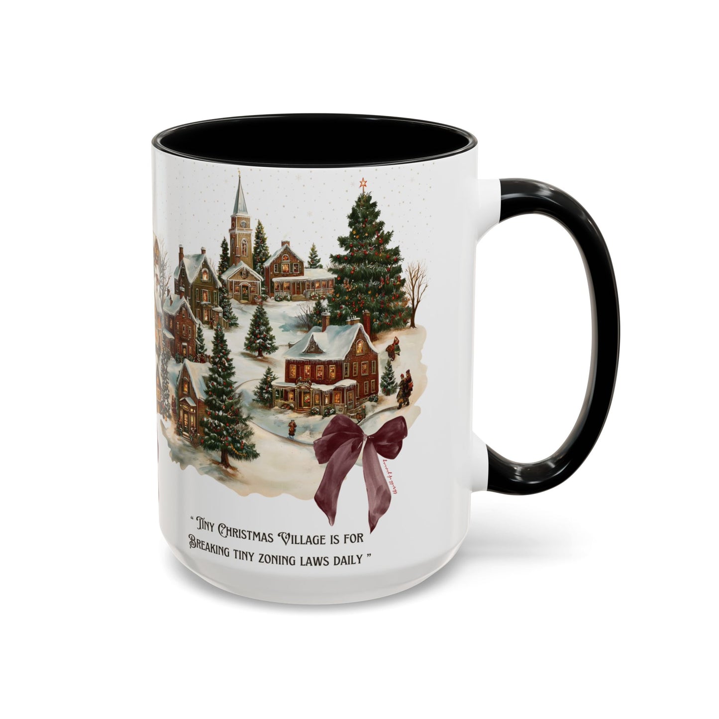 Tiny Christmas Village Mug