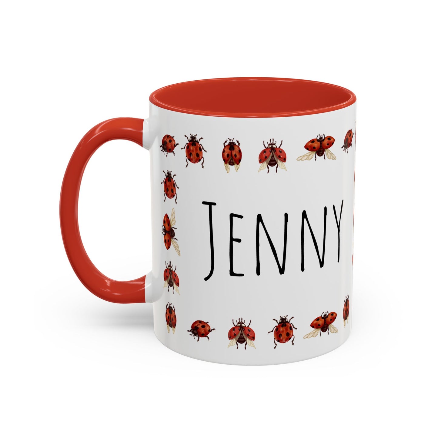 Ladybug Mug - Custom Name Coffee Mug