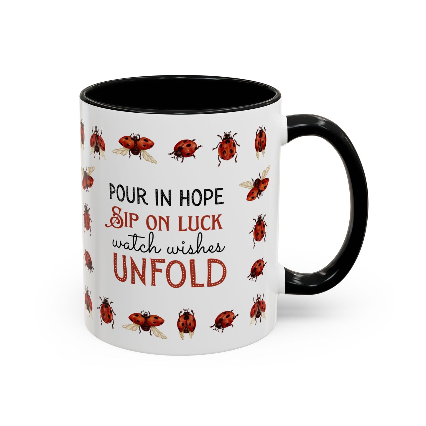 Ladybug Mug - Custom Name Coffee Mug