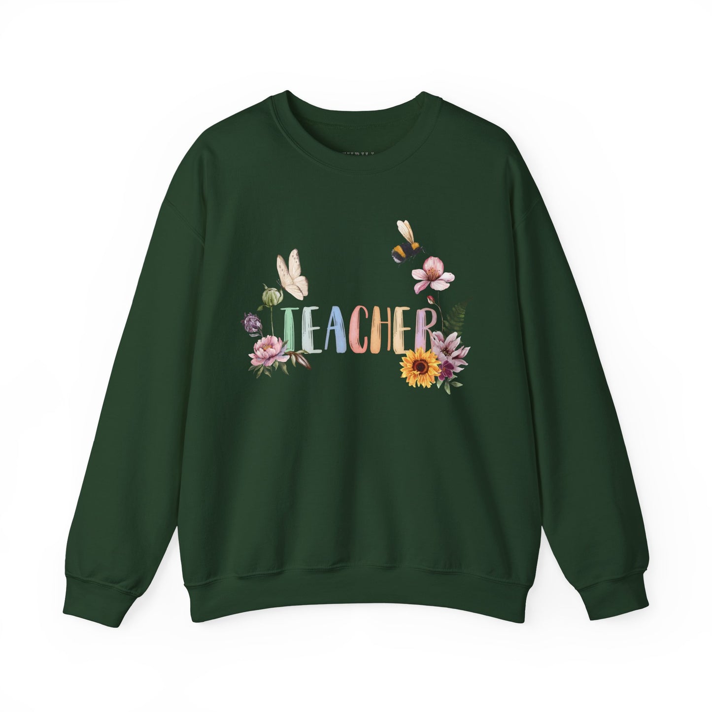 Wildflower Watercolor Teacher Sweatshirt