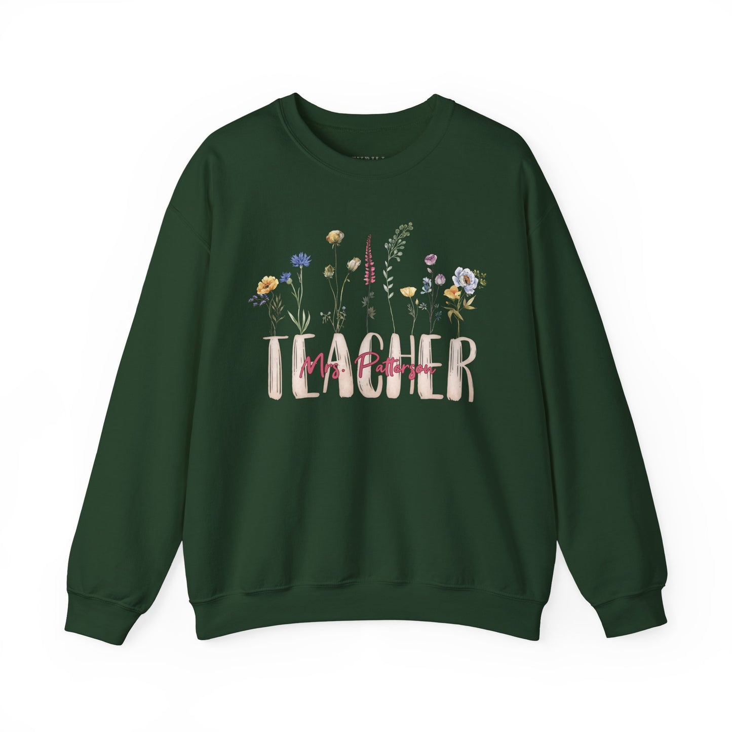 Watercolor Teacher Sweatshirt - Personalized