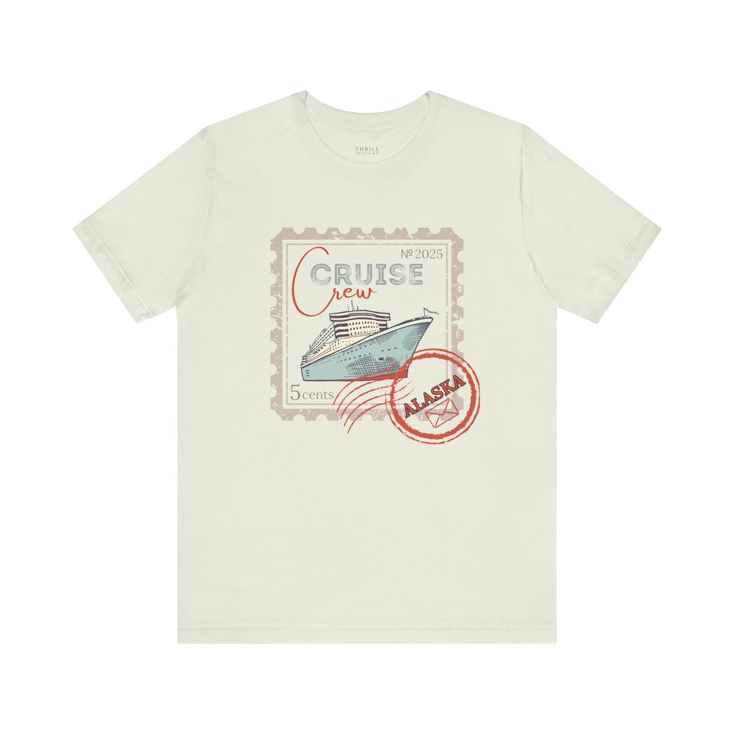 Custom Stamp Cruise Crew Tee