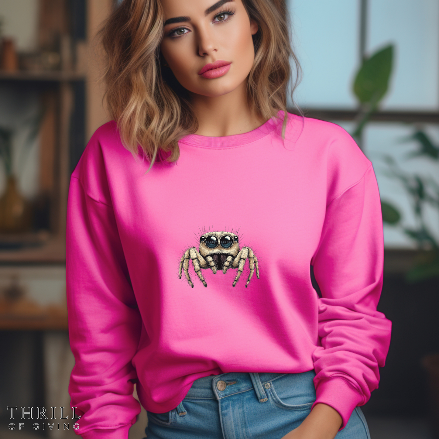 Secret Keeper Jumping Spider Sweatshirt