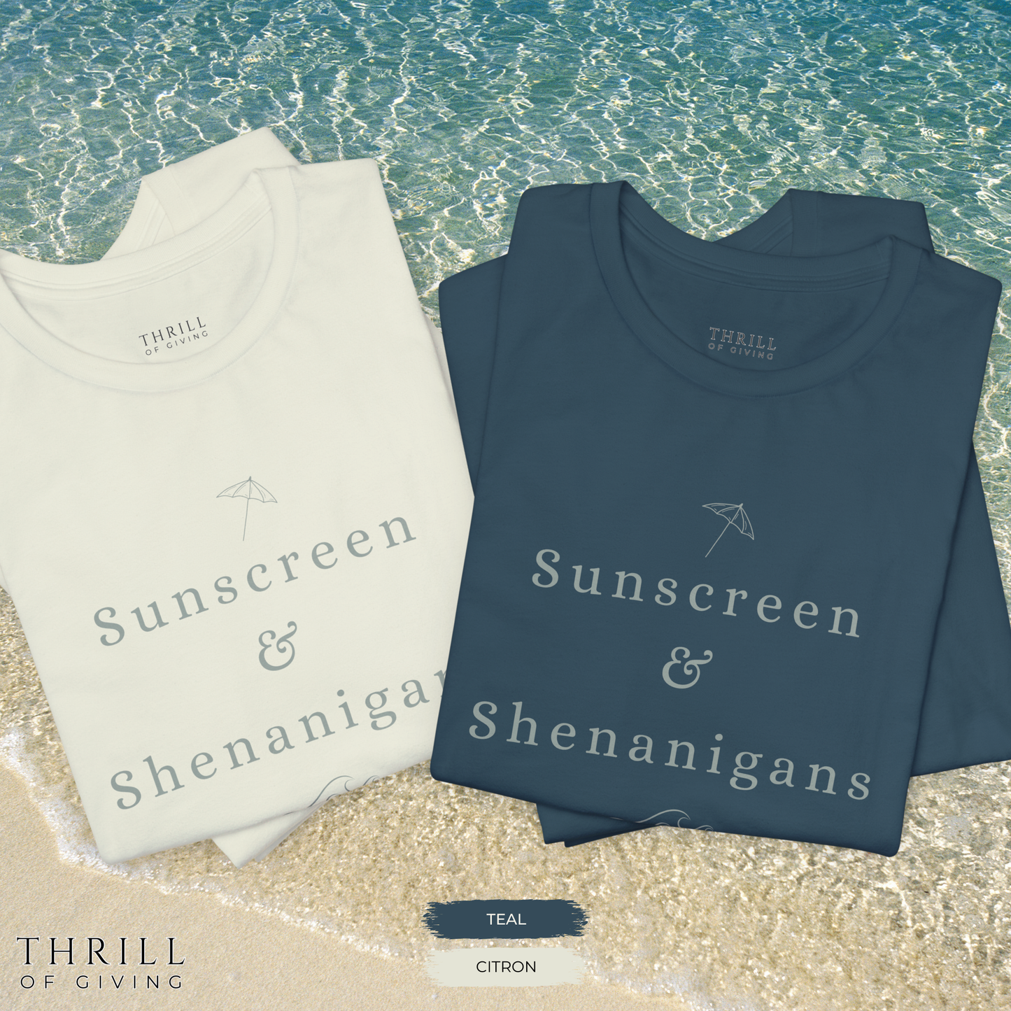 Funny Sunscreen & Shenanigans T-Shirt