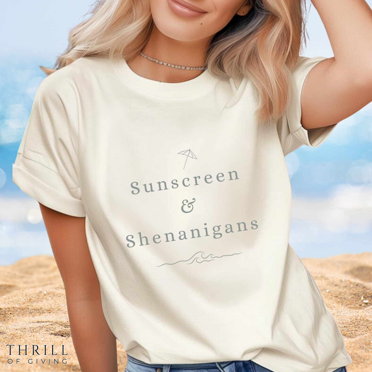 Funny Sunscreen & Shenanigans T-Shirt
