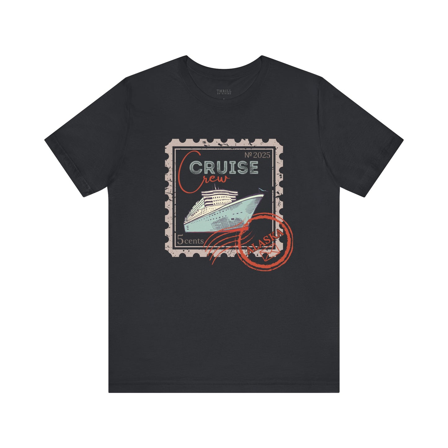 Custom Stamp Cruise Crew Tee