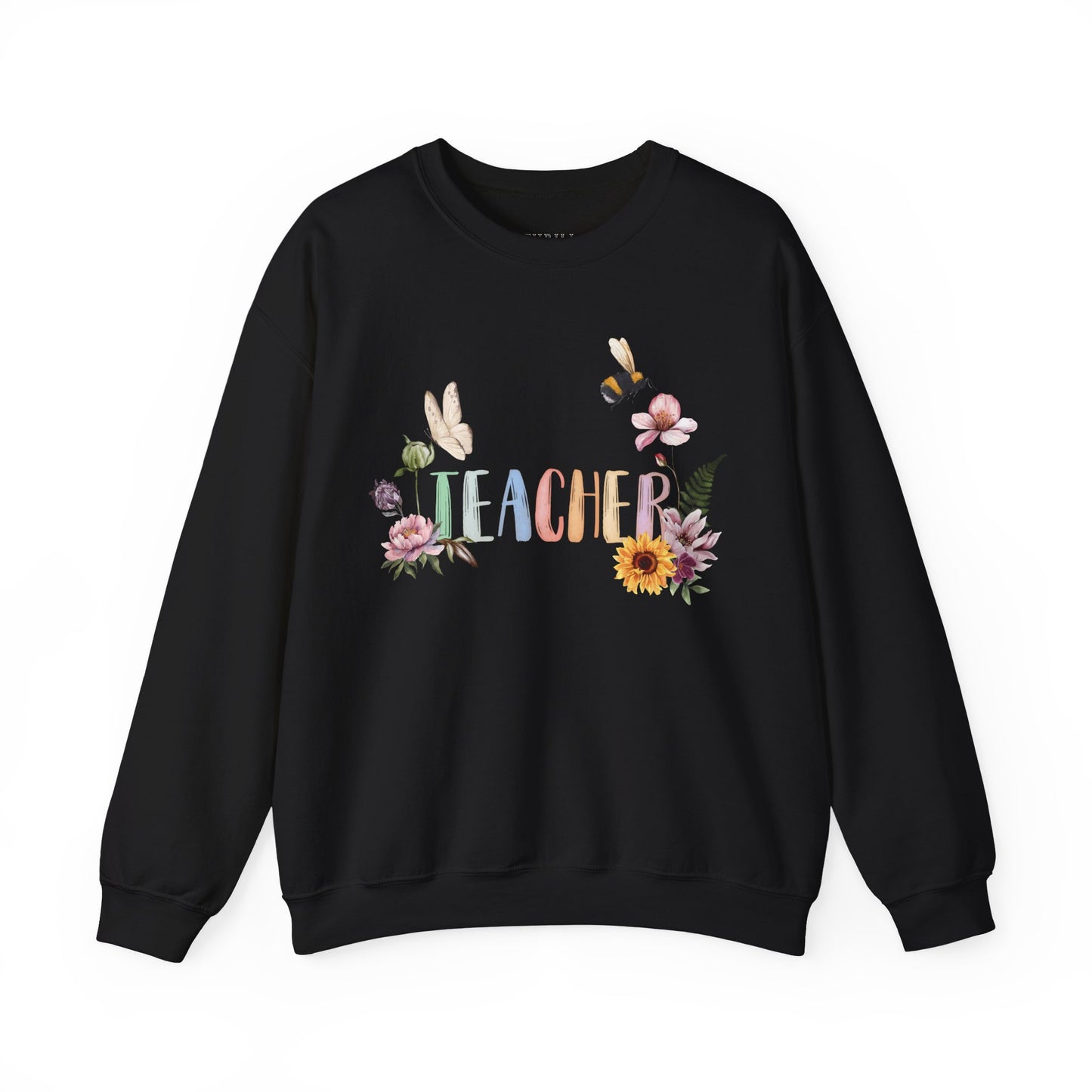 Wildflower Watercolor Teacher Sweatshirt