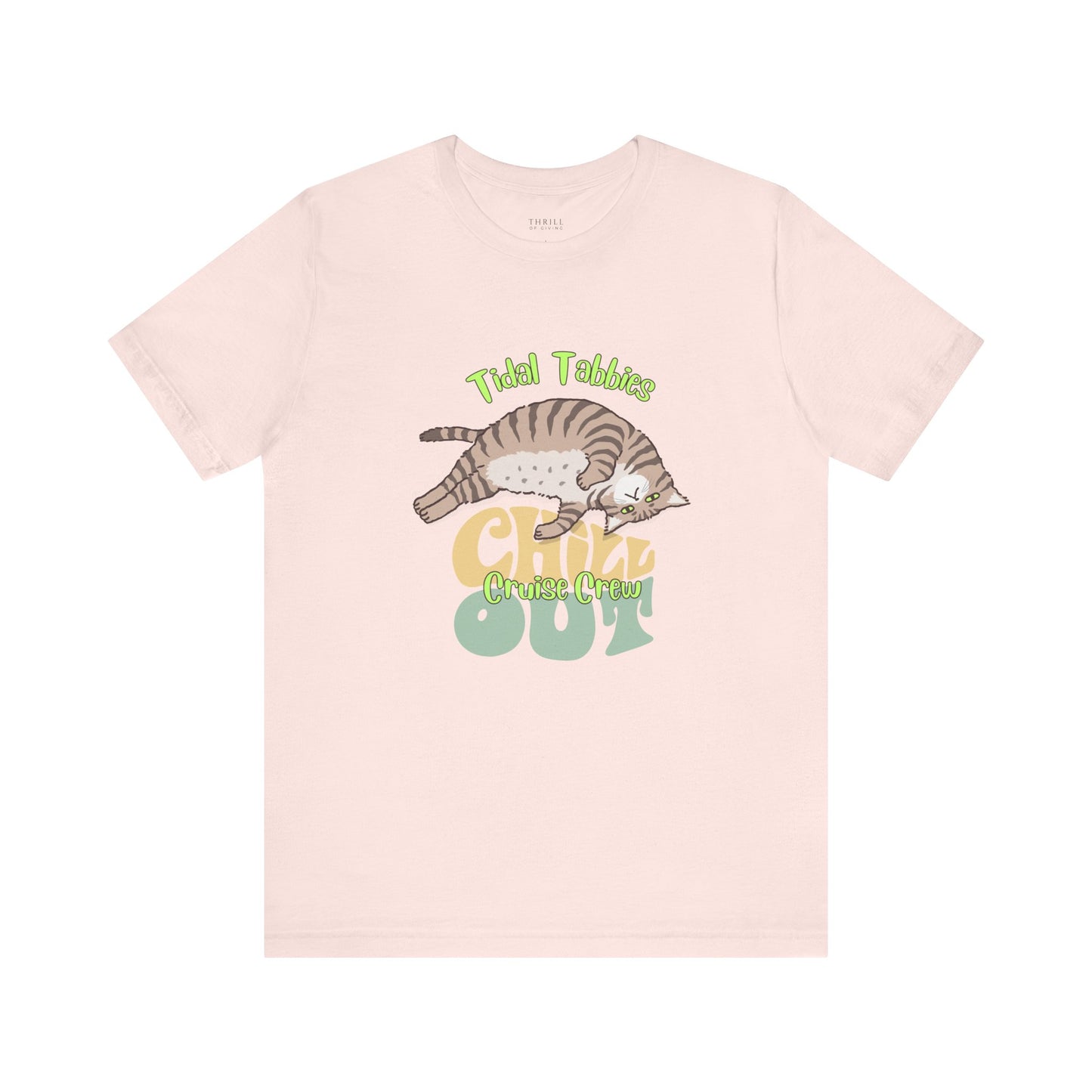 Funny Tidal Tabbies Cruise Crew T-shirt