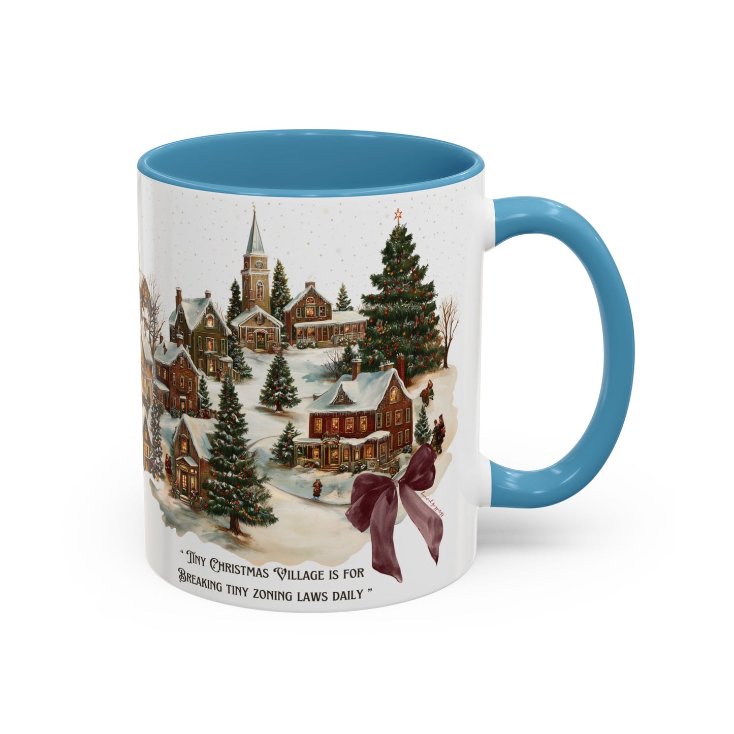 Tiny Christmas Village Mug