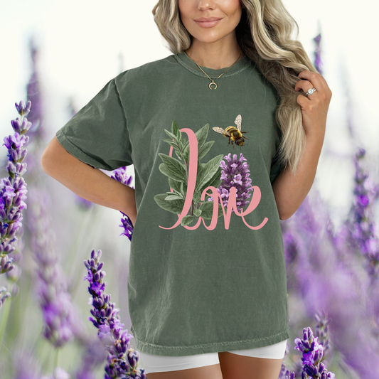 Vintage Sage & Lilac T-shirt