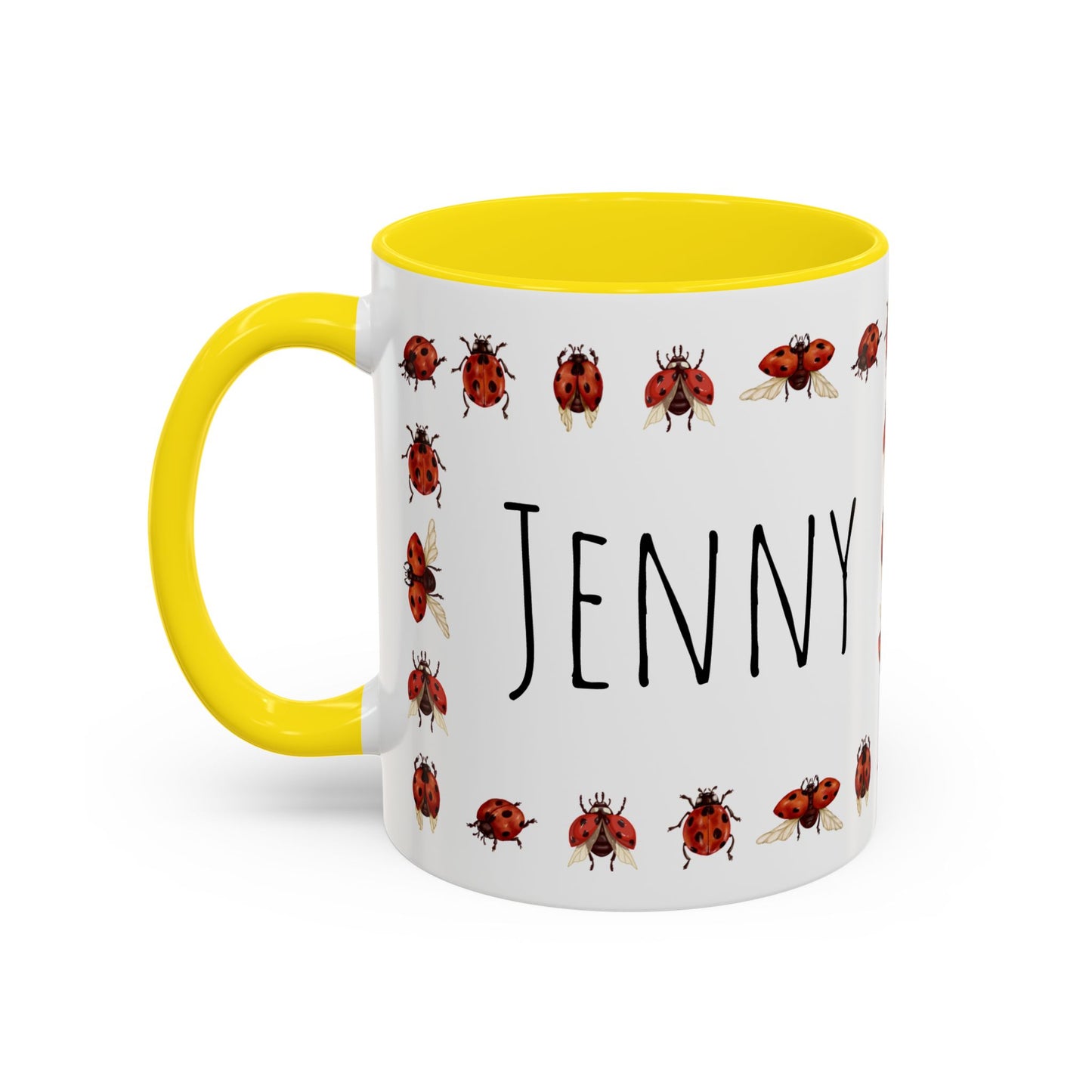 Ladybug Mug - Custom Name Coffee Mug