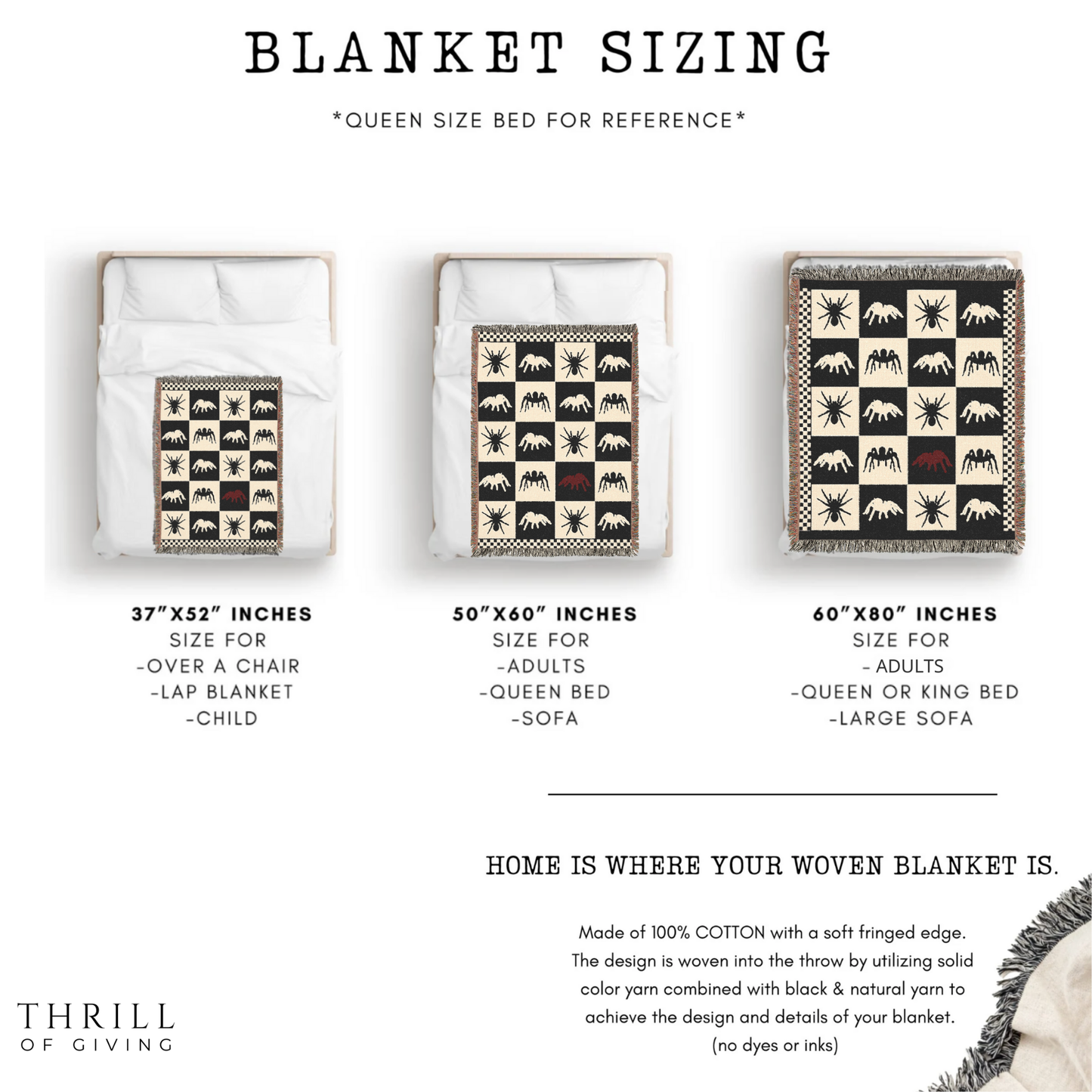 Checkered Spider Blanket