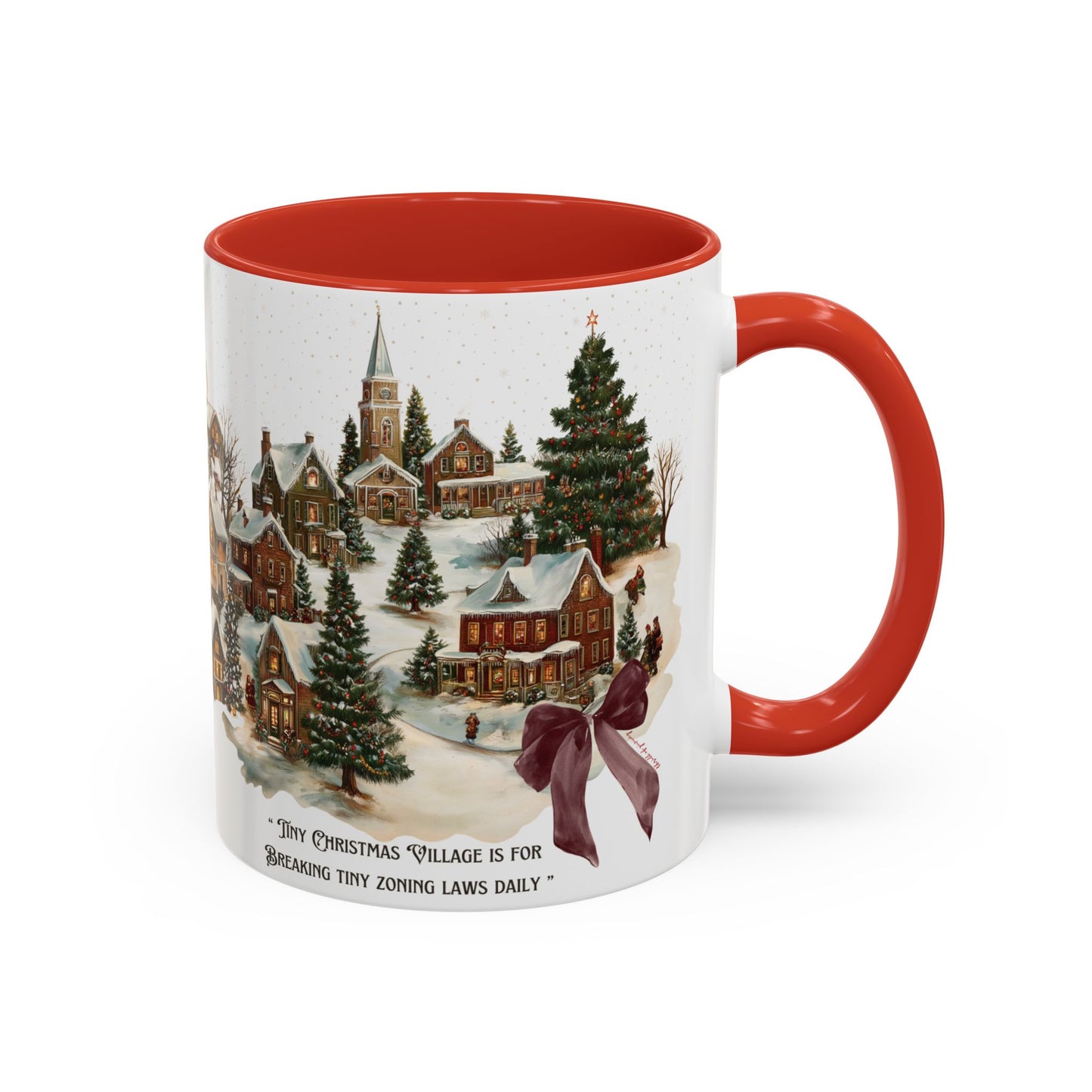 Tiny Christmas Village Mug