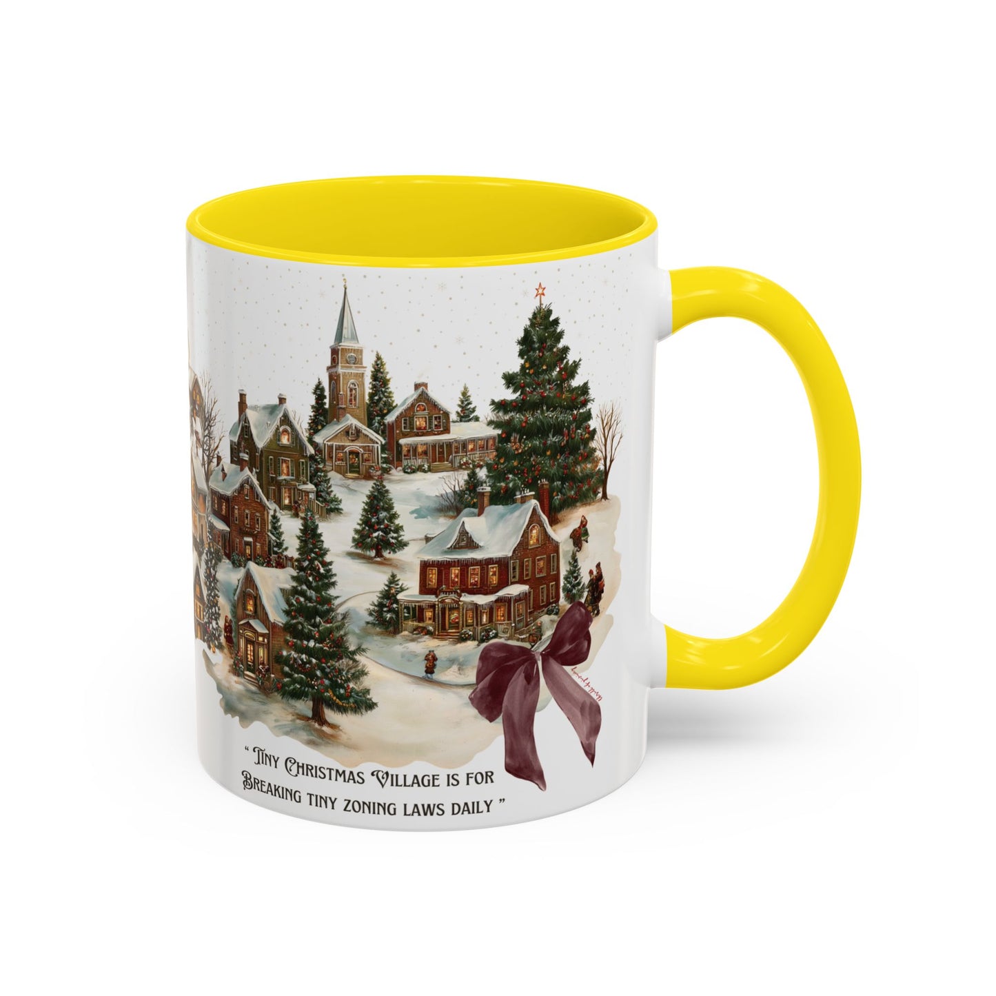 Tiny Christmas Village Mug