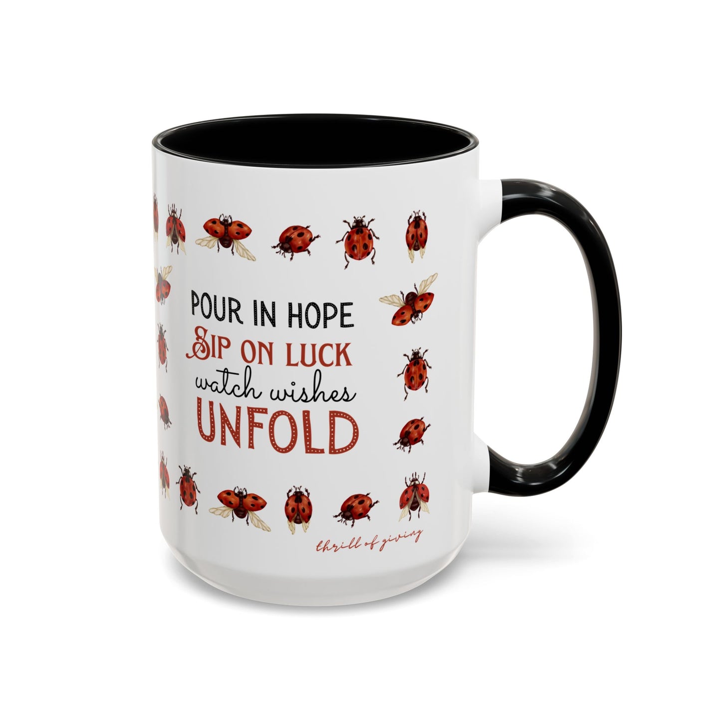 Ladybug Mug - Custom Name Coffee Mug