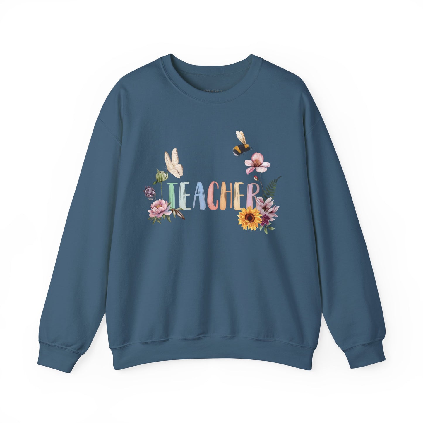 Wildflower Watercolor Teacher Sweatshirt