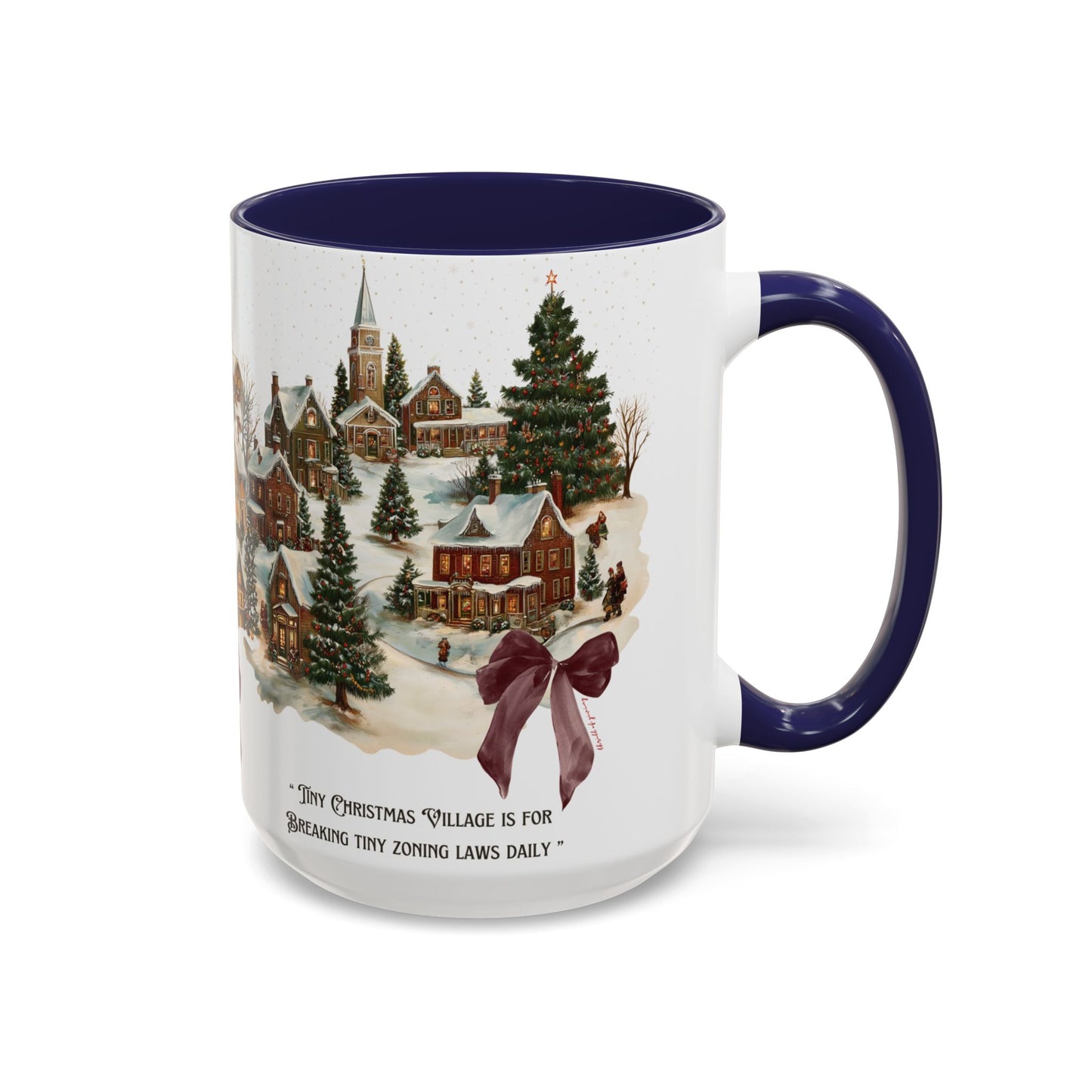 Tiny Christmas Village Mug