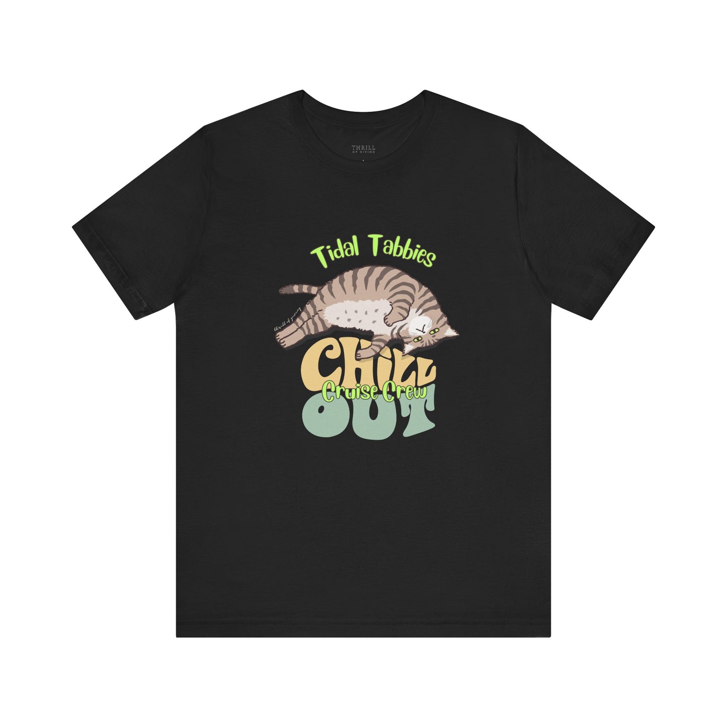 Funny Tidal Tabbies Cruise Crew T-shirt
