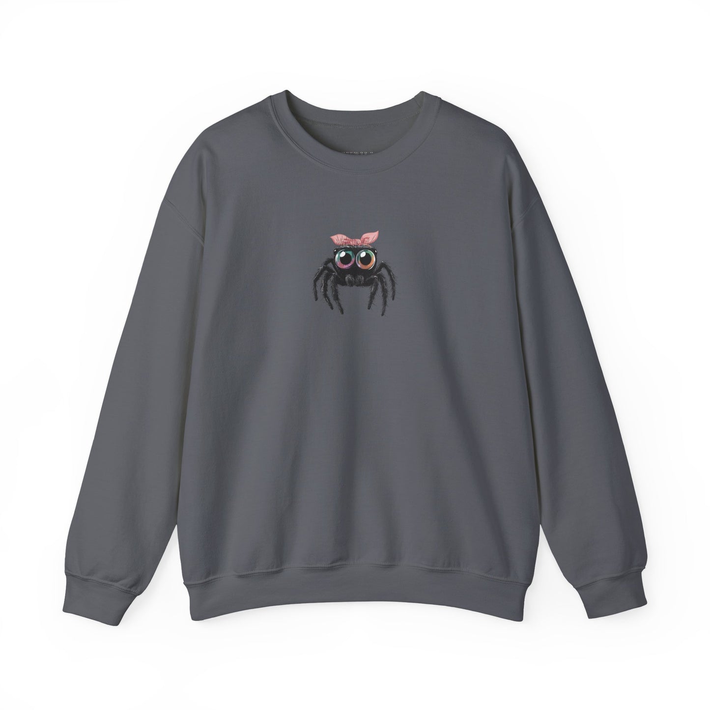Pink Bow Jumping Spider Sweatshirt