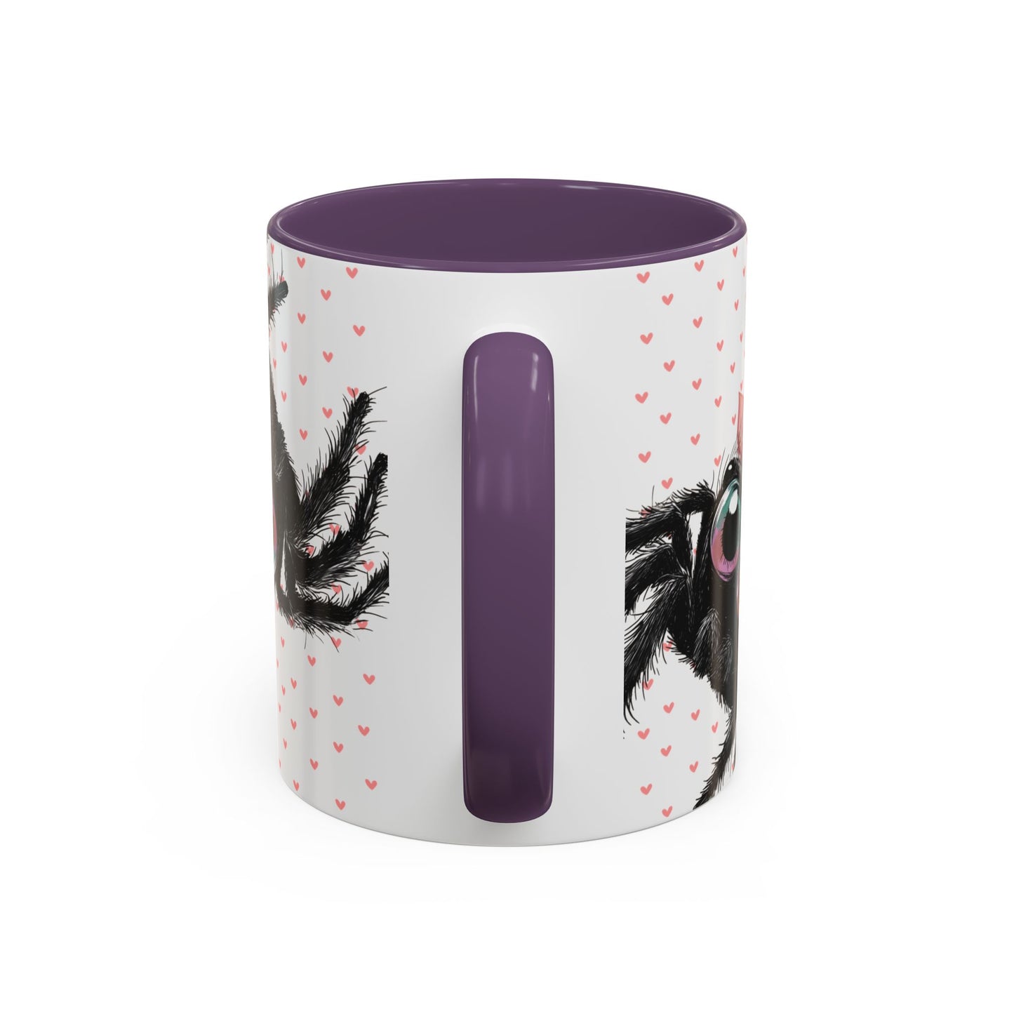 Pink Bow Jumping Spider Love Mug