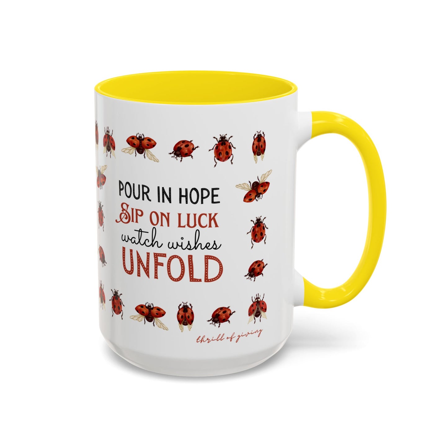 Ladybug Mug - Custom Name Coffee Mug