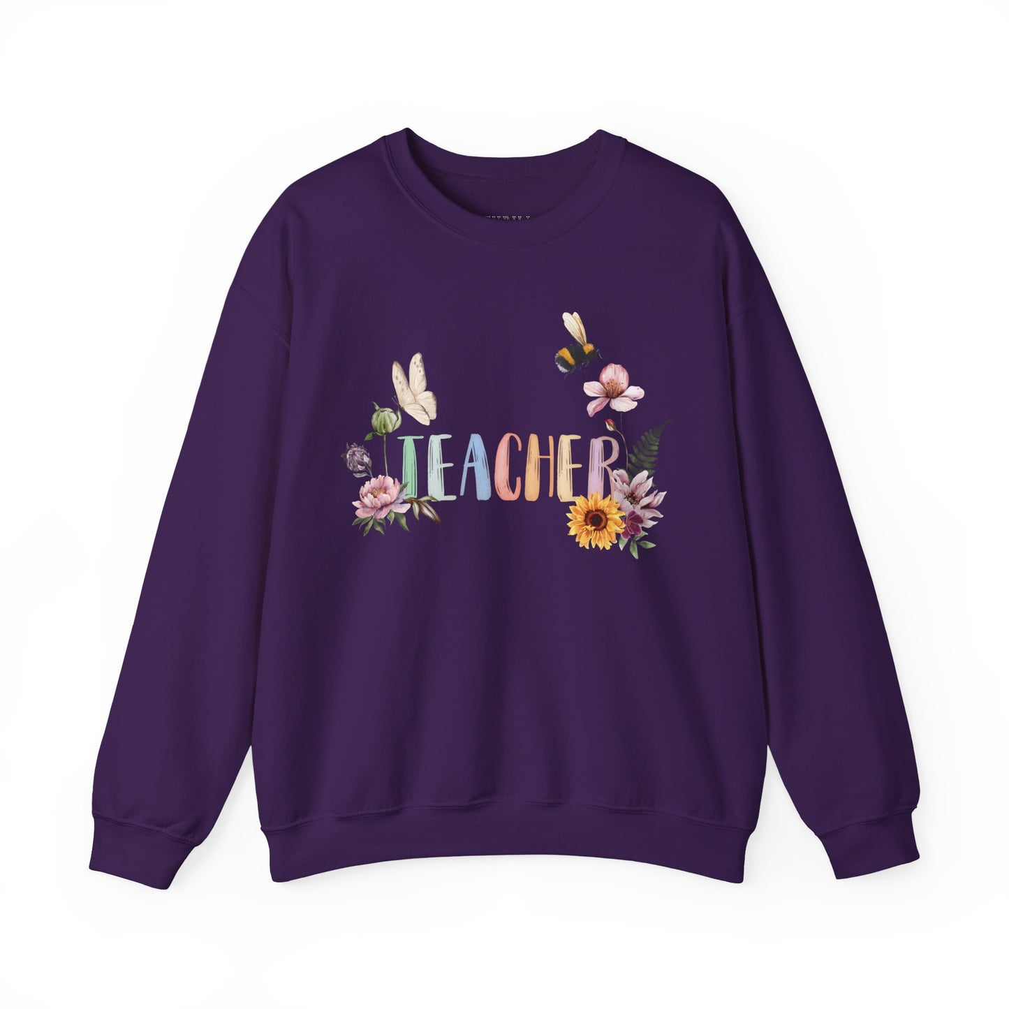 Wildflower Watercolor Teacher Sweatshirt