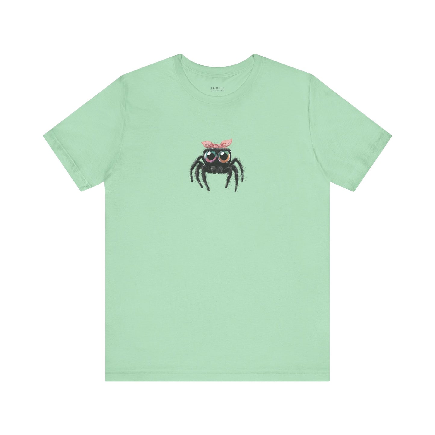 Pink Bow Jumping Spider T-shirt