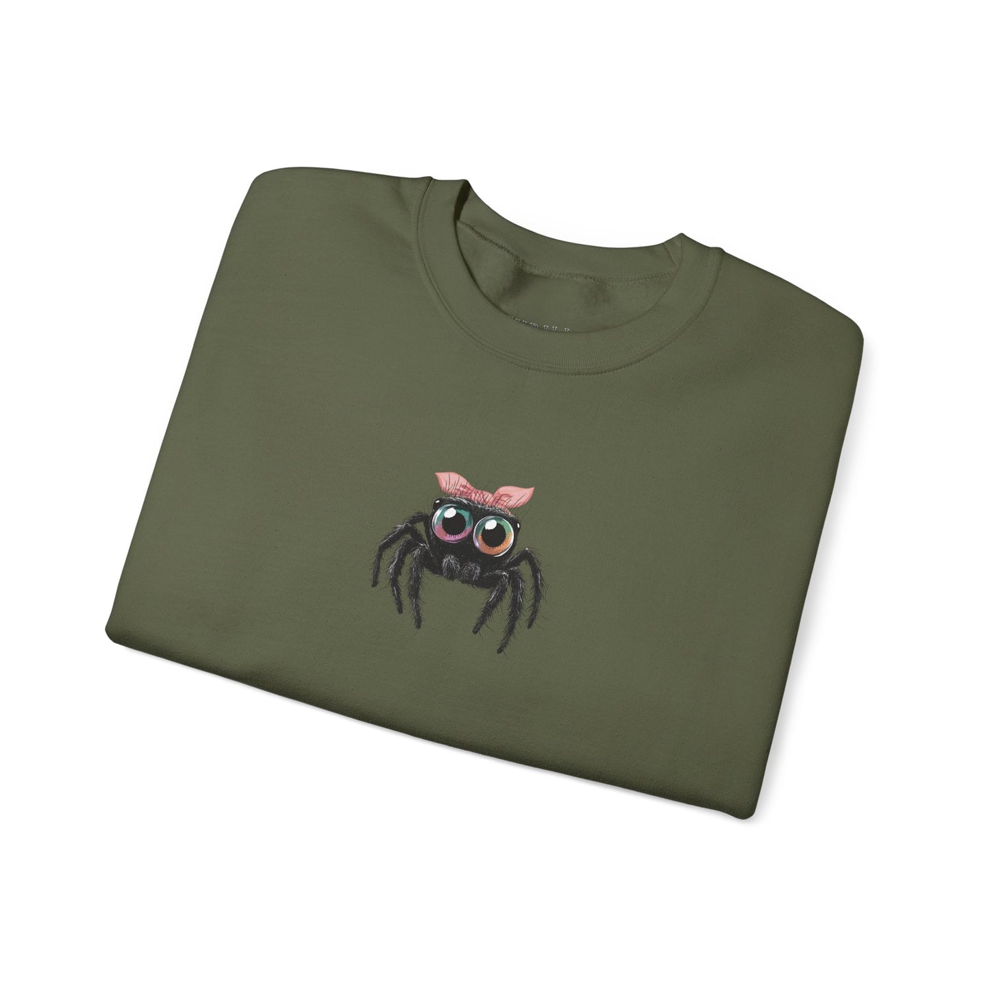 Pink Bow Jumping Spider Sweatshirt