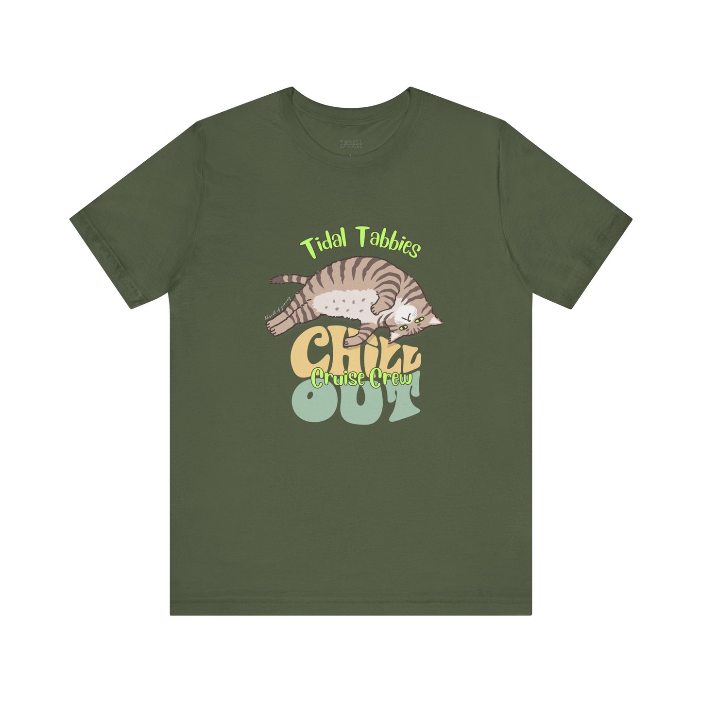 Funny Tidal Tabbies Cruise Crew T-shirt