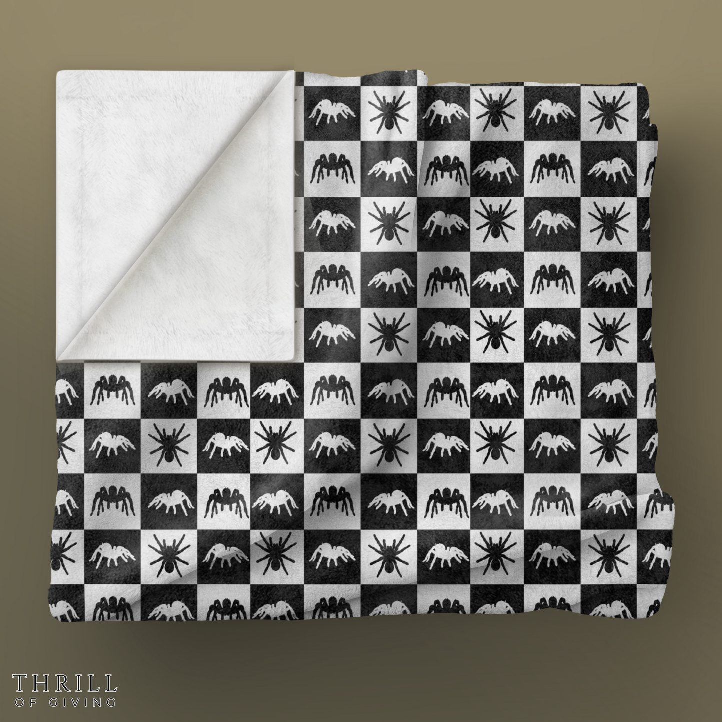 Spider Checkered Blanket