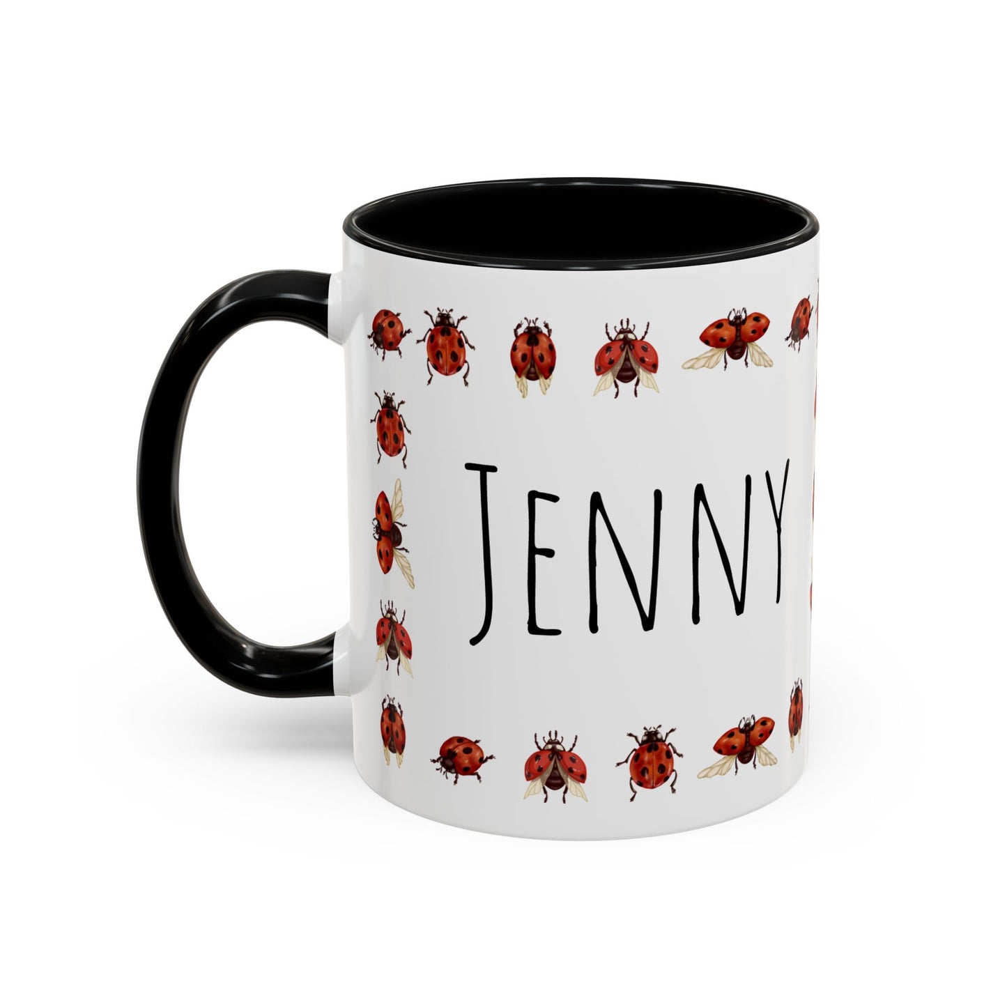 Ladybug Mug - Custom Name Coffee Mug