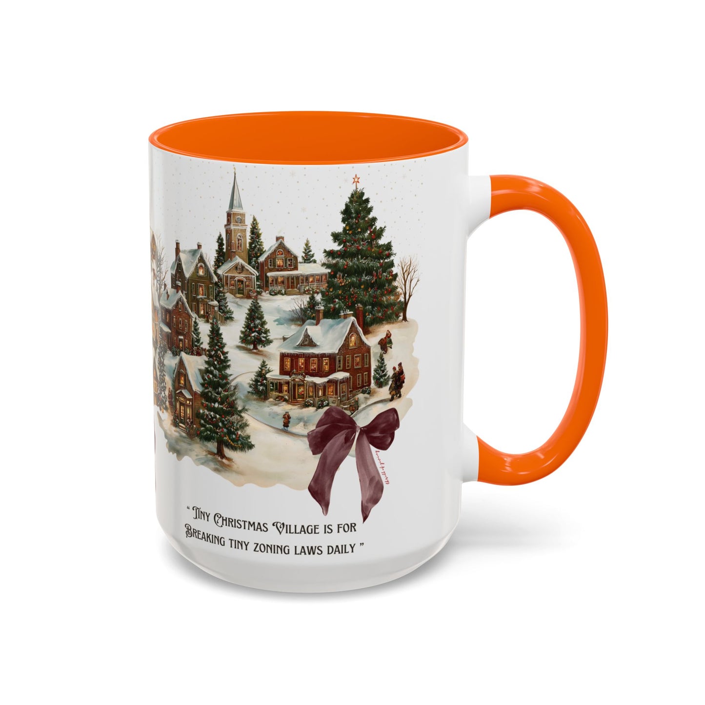 Tiny Christmas Village Mug