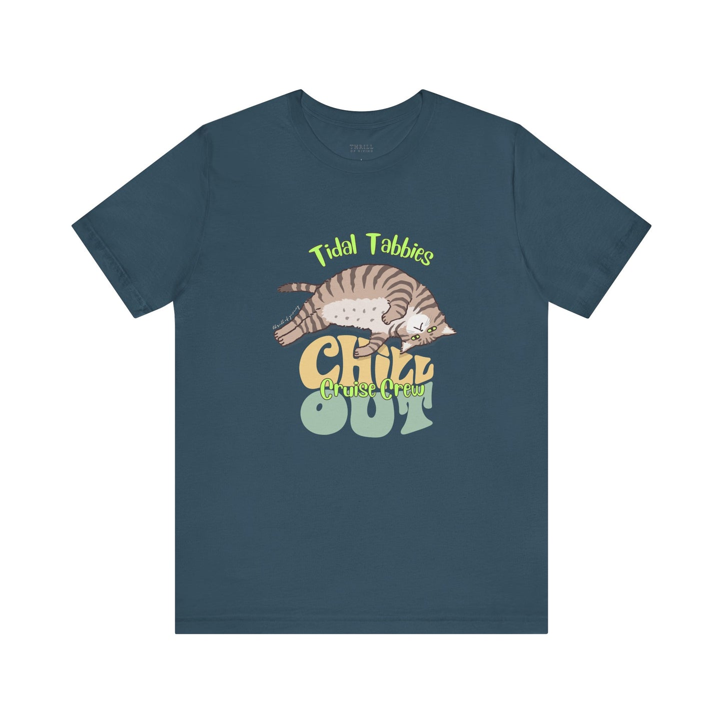 Funny Tidal Tabbies Cruise Crew T-shirt