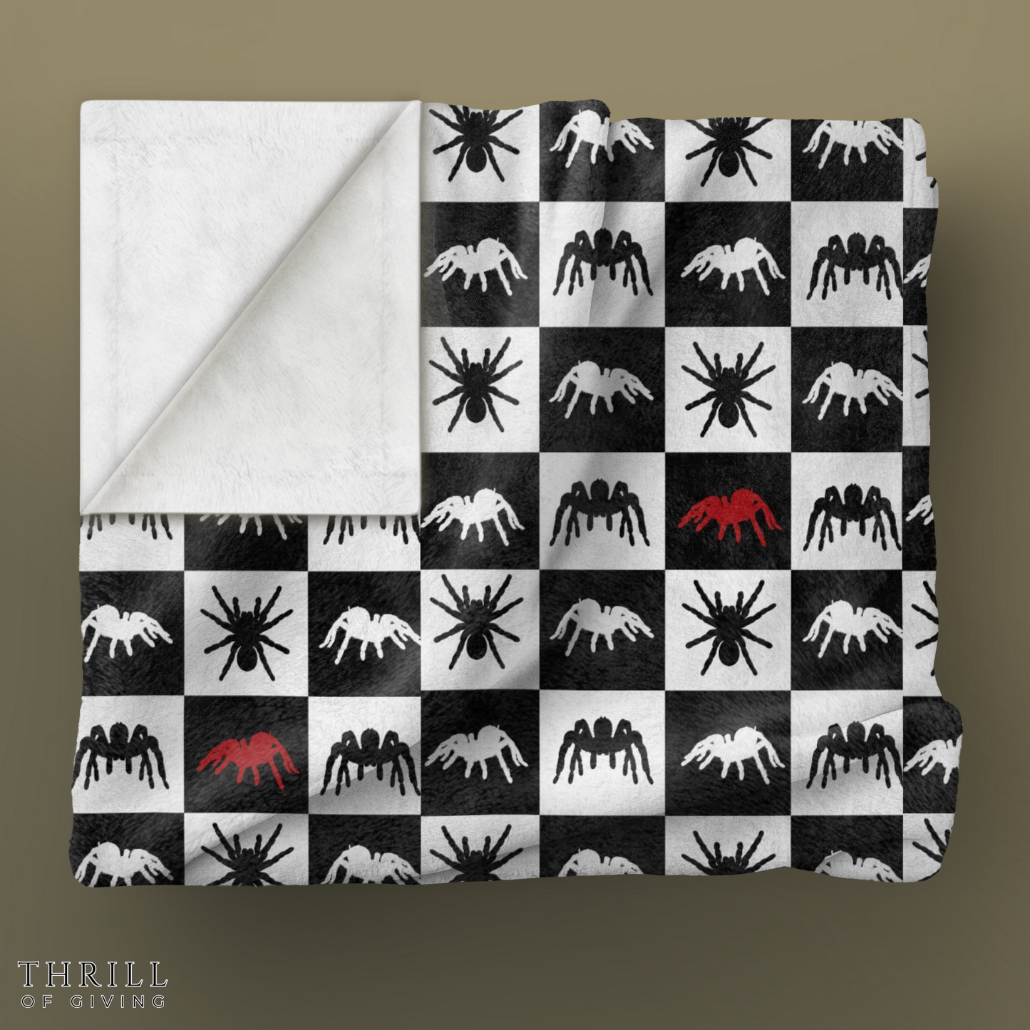 Spider Checkered Blanket