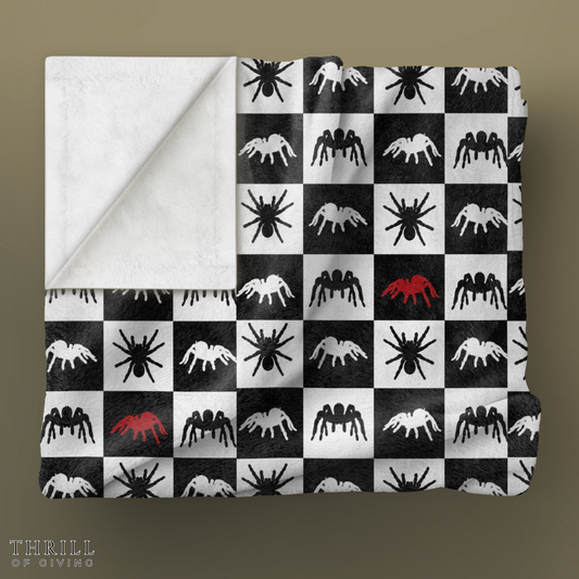 Spider Checkered Blanket
