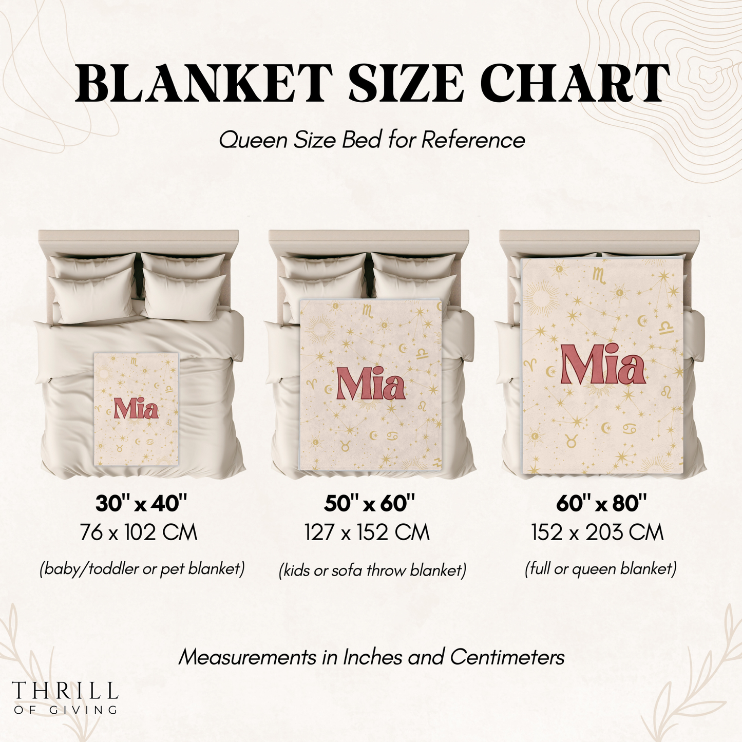 Celestial Baby Girl Blanket - Personalized