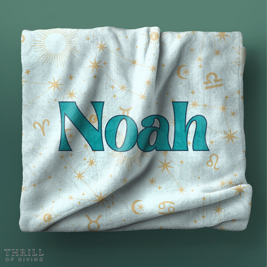 Celestial Baby Boy Blanket