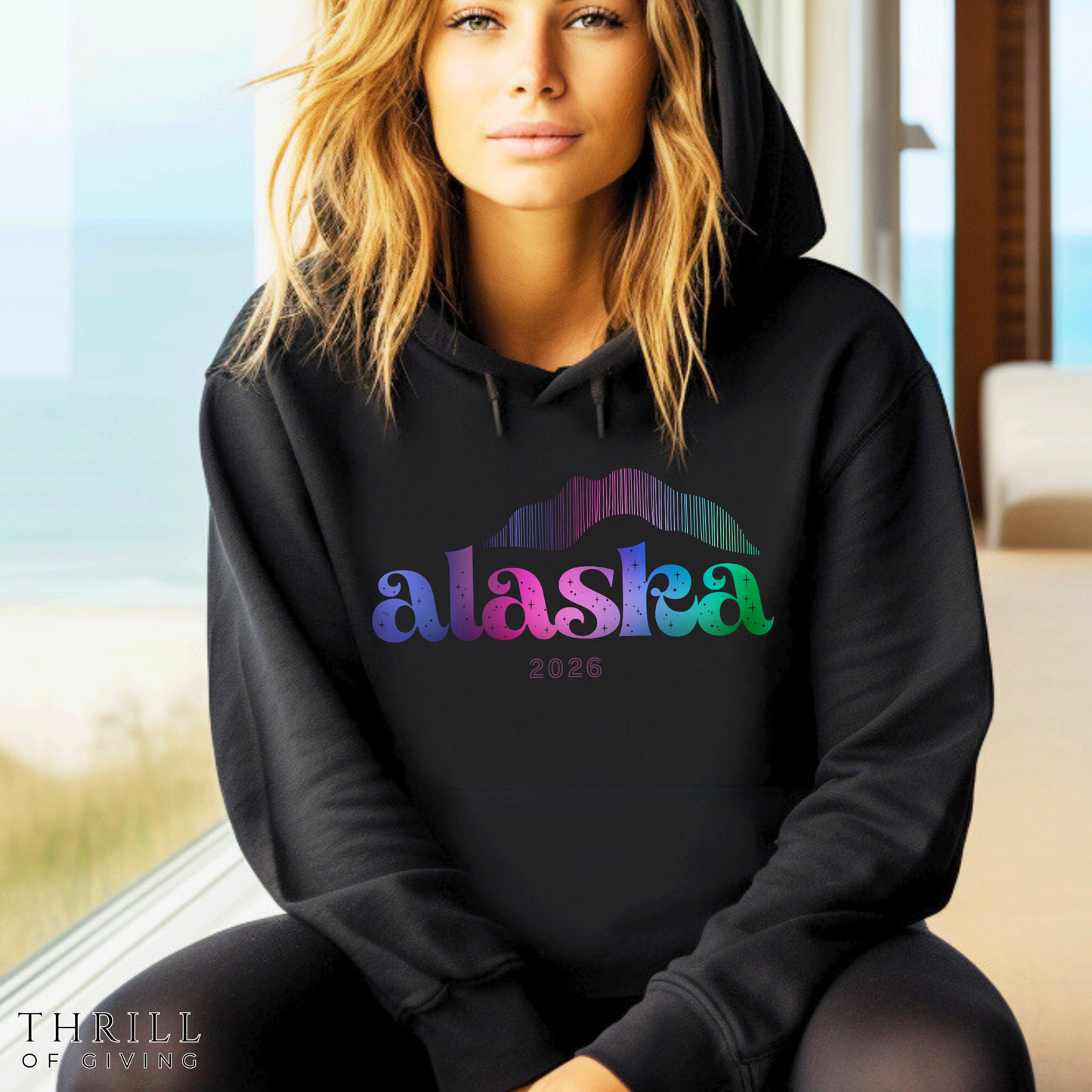 ALASKA Hoodie - Custom Northern Lights