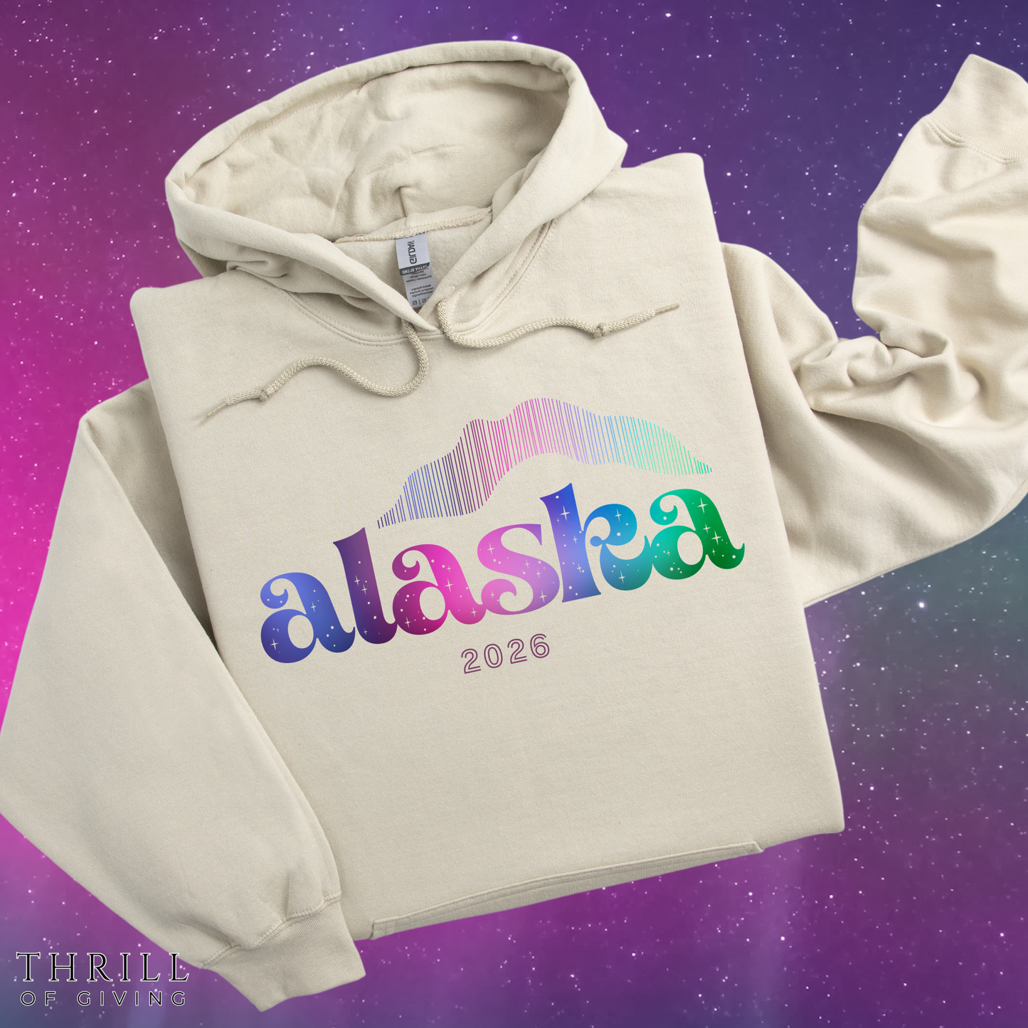ALASKA Hoodie - Custom Northern Lights