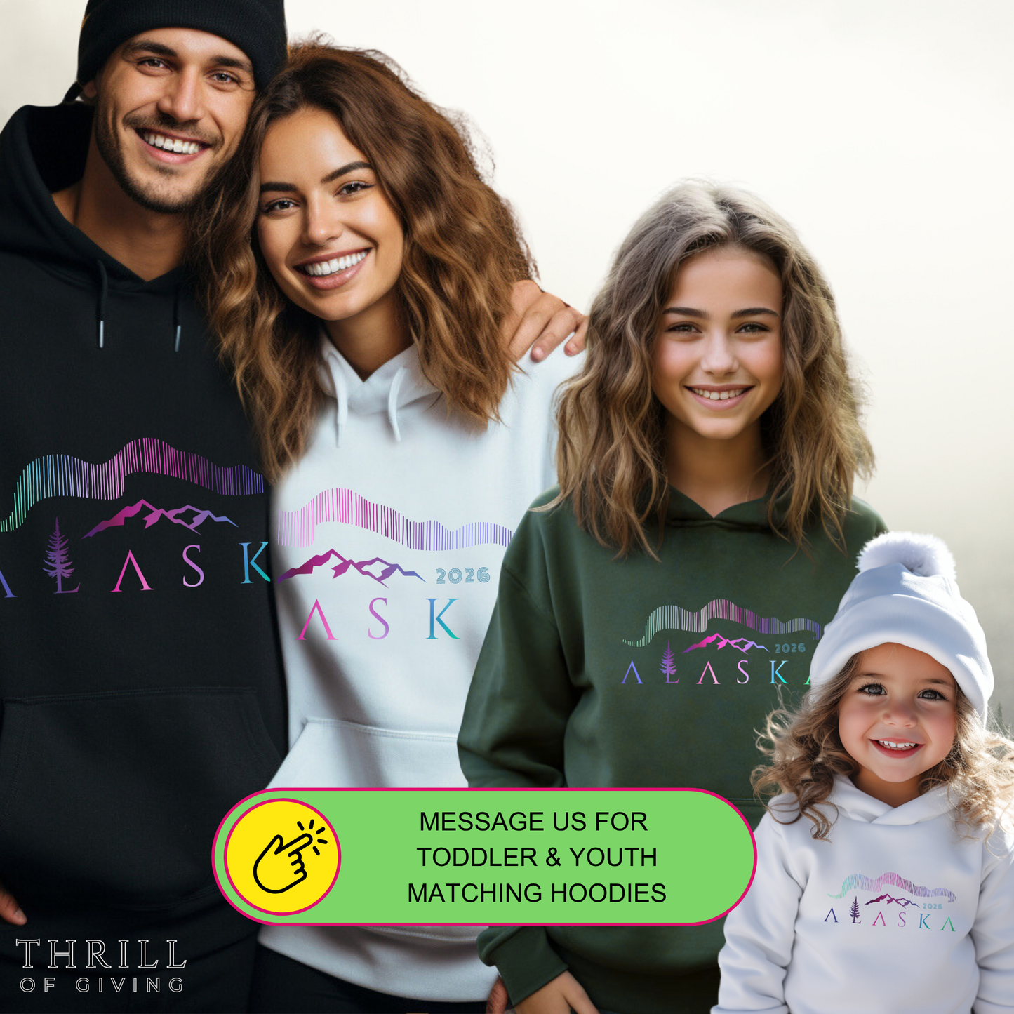 ALASKA Hoodie - Northern Lights