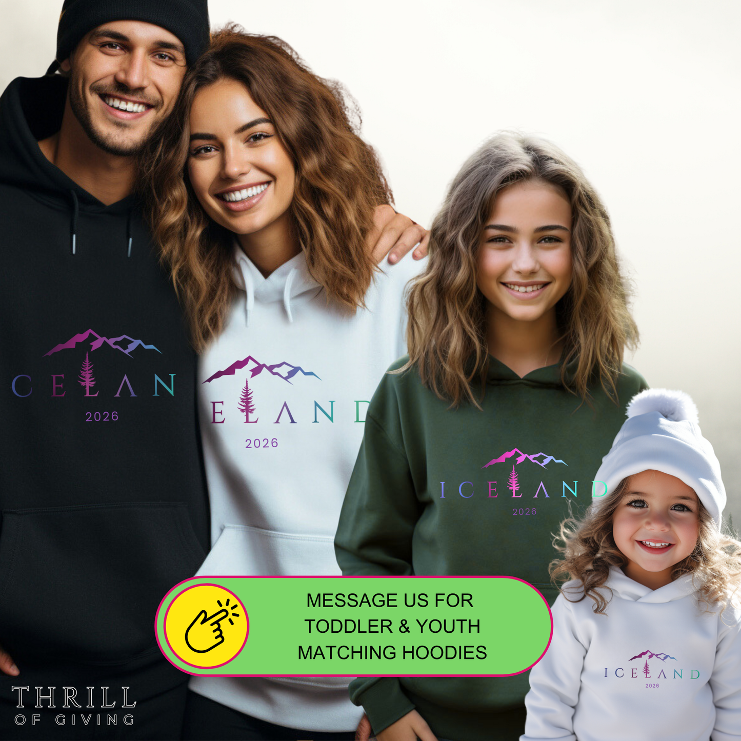 ICELAND Hoodie - Aurora Borealis EDITION