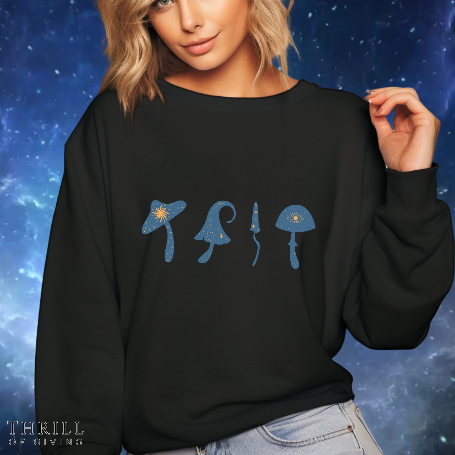 Celestial Mushroom sweatshirt