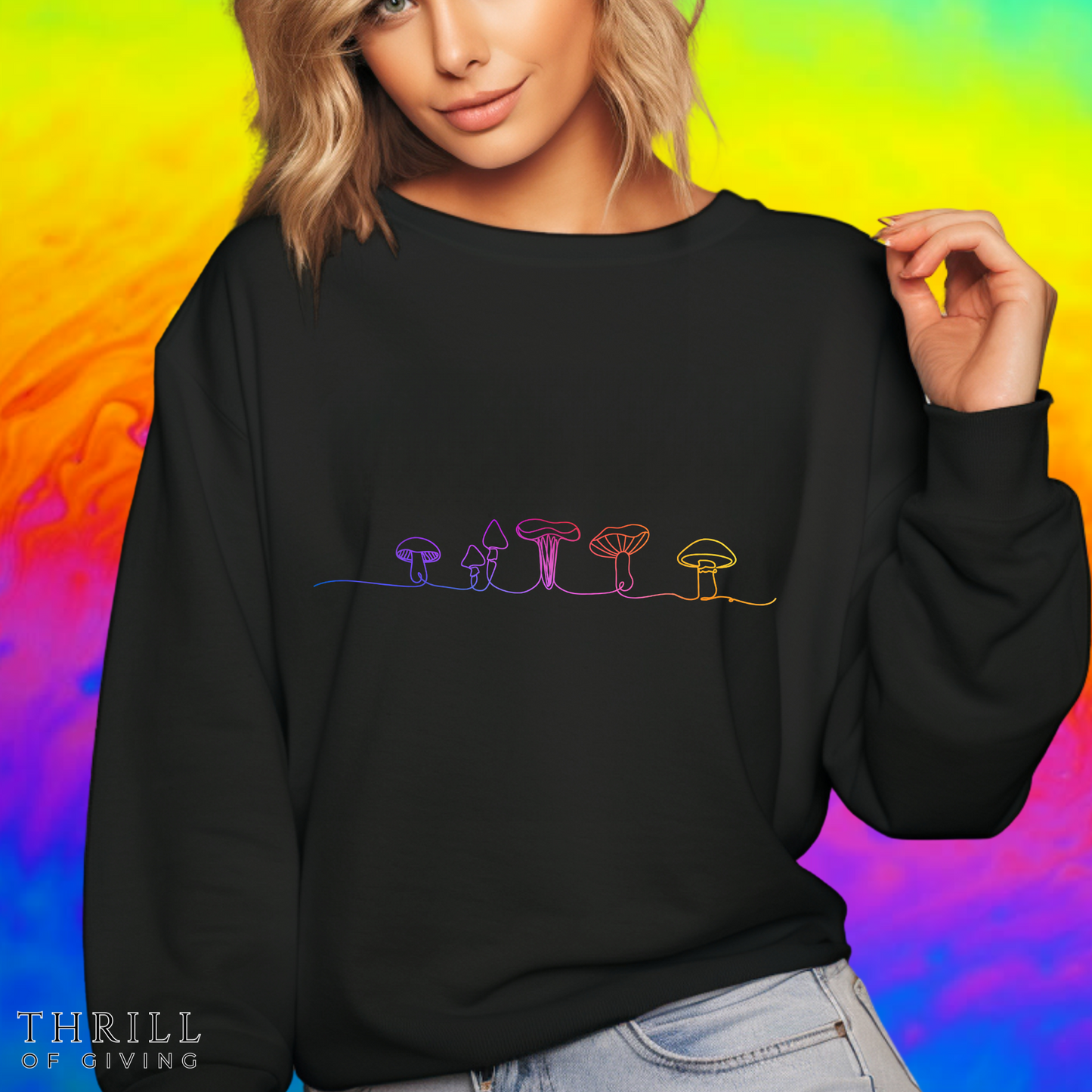 Mushroom sweatshirt -Gift for Mushroom Lovers